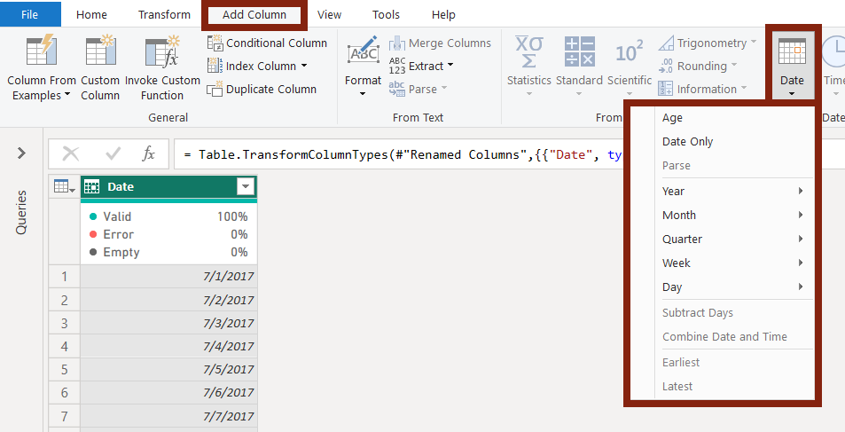 Power BI Tips Tricks Build A Date Table With Power Query